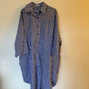 Red Sky blue gingham “Don’t Touch Me Dress”